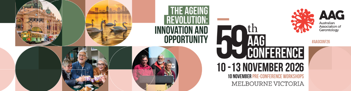 AAG 59th Conference banner, 10-13 November 2026, Melbourne Victoria