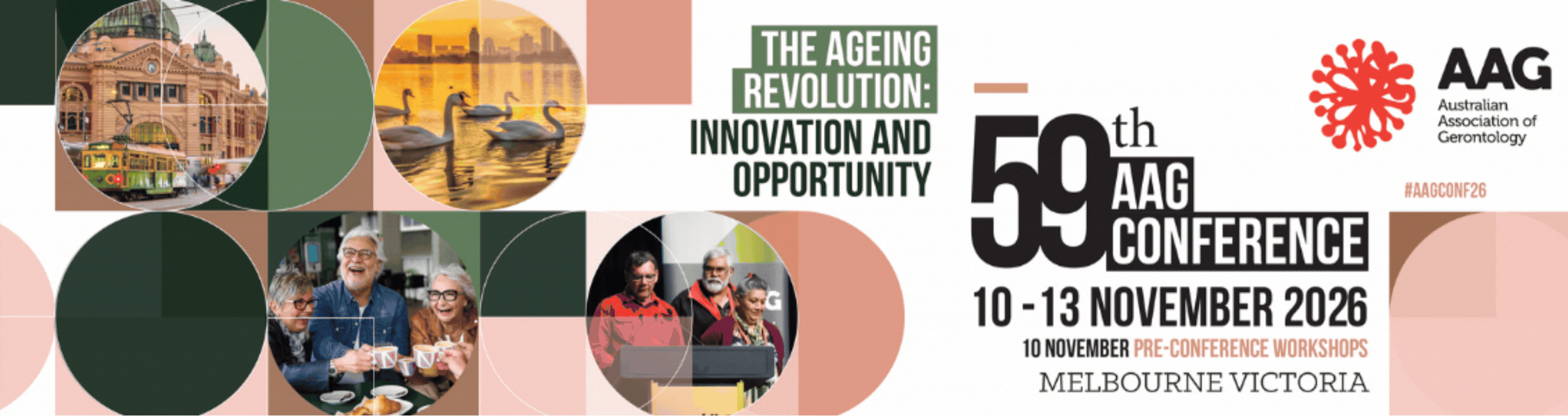 AAG 59th Conference banner, 10-13 November 2026, Melbourne Victoria 